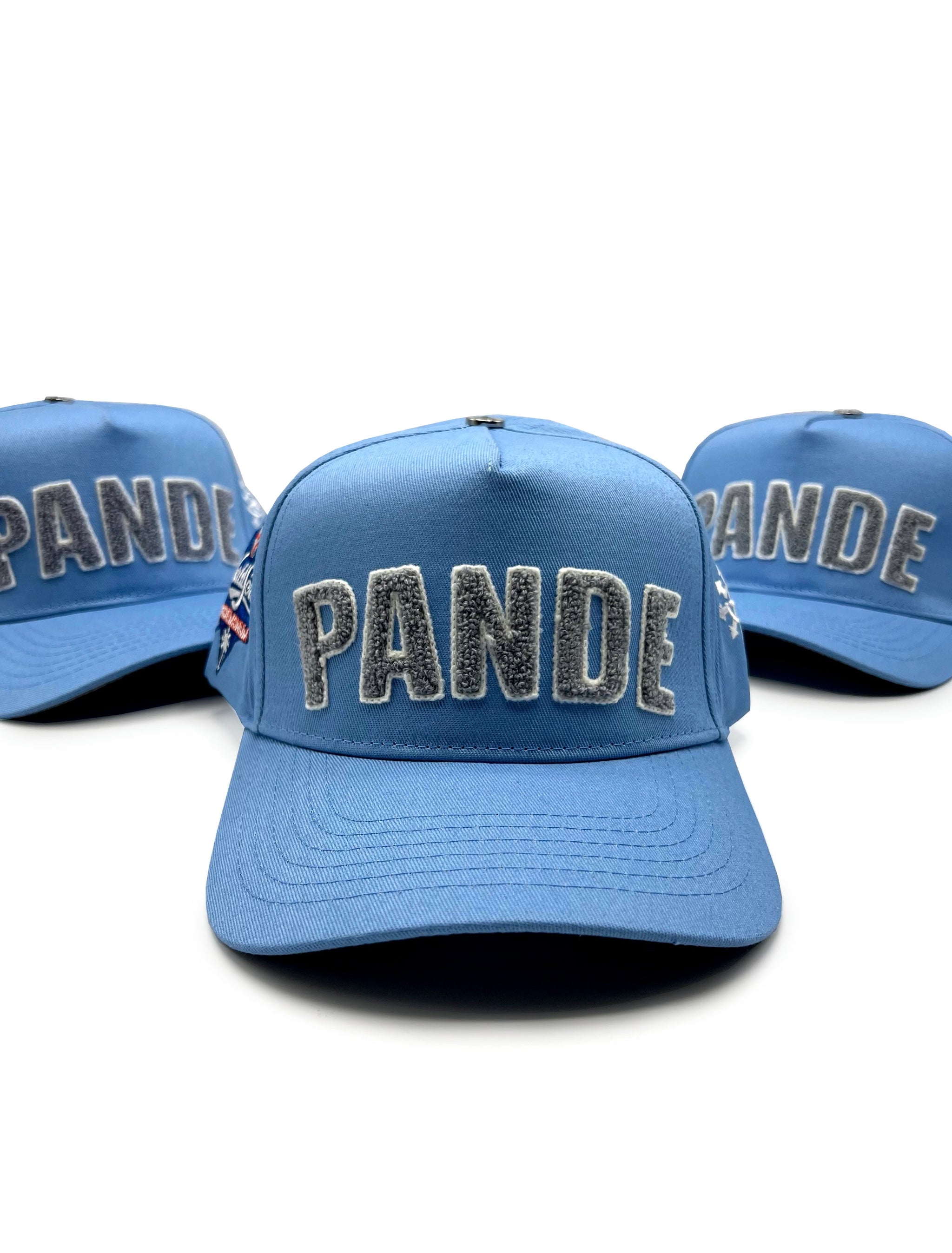 Baby shower Blue” 5 panel chenille SnapBack Hat – Pandemonium