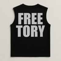 Free Tory Sleeveless White T-shirt