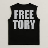 Free Tory Sleeveless White T-shirt