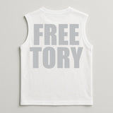 Free Tory Sleeveless White T-shirt