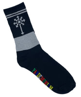 Reflective Pandemonium logo socks