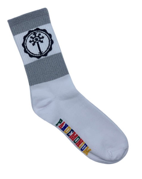 White 3m logo socks