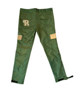 Money green half rip away windbreaker pants