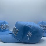 “Baby shower Blue” 5 panel chenille SnapBack Hat
