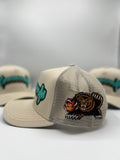 Gold Fronted Grizzly Chenille trucker Snapback Hat